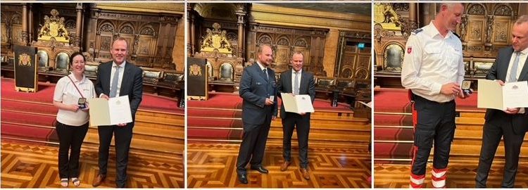 Hamburg’da Doğal Afet Gönüllüleri Onurlandırıldı