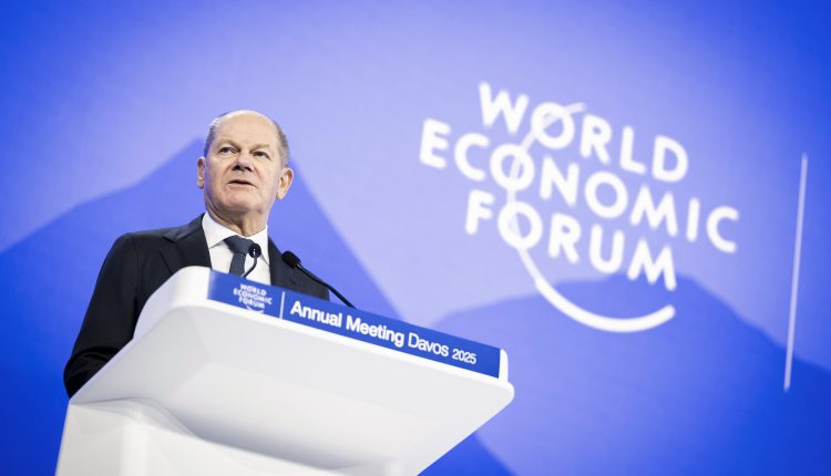 „Scholz’dan Davos’ta Serbest Ticaret ve Güçlü Avrupa Çağrısı“