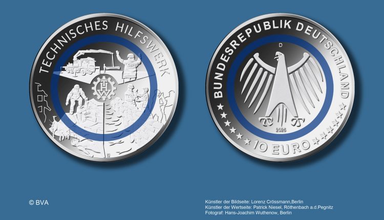 Almanya, 10 Euro’luk „Technisches Hilfswerk“ Temalı Madeni Koleksiyon Parası Basıyor