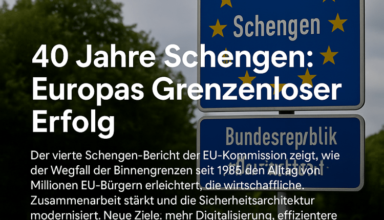 40 Jahre Schengen: Europas Grenzenloser Erfolg -Schengen Anlaşması 40 Yaşında