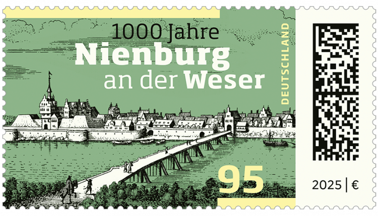 1000 Jahre Nienburg/Weser: Sonderbriefmarke erscheint am 5. Juni 2025-                                                 Nienburg/Weser’in 1000. Yılına Özel Pul Çıkıyor
