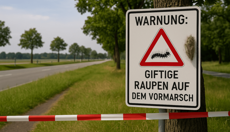 Warnung: Giftige Raupen auf dem Vormarsch-Almanya’da Zehirli Meşe Tırtılı Alarmı