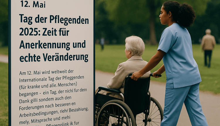 Tag der Pflegenden 2025-12 Mayıs Uluslararası Bakıcılar Günü (hasta ve yaşlı)                                                   Zeit für Anerkennung und echte Veränderung