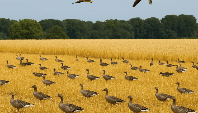 “Wildgänseschäden – Hilfe für Landwirte in Schleswig-Holstein-’da Çiftçiye Yaban Kazı Tazminatı”