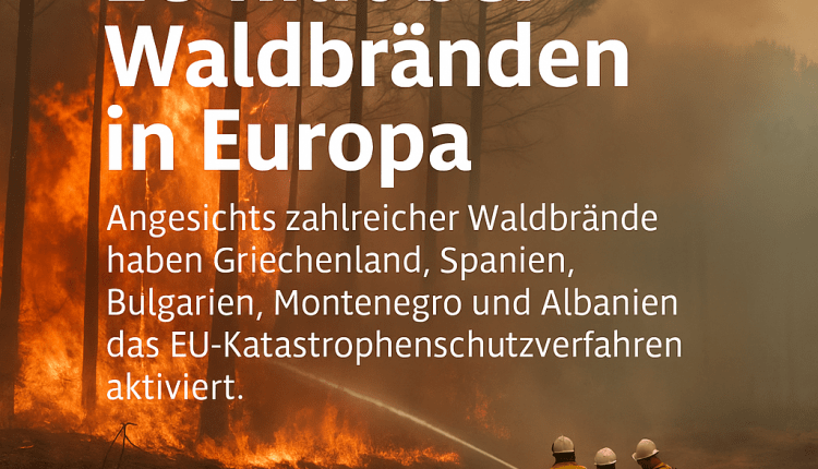 EU hilft bei Waldbränden in Europa/Avrupa’da Orman Yangınlarına Karşı Acil Destek Mekanizması Devrede