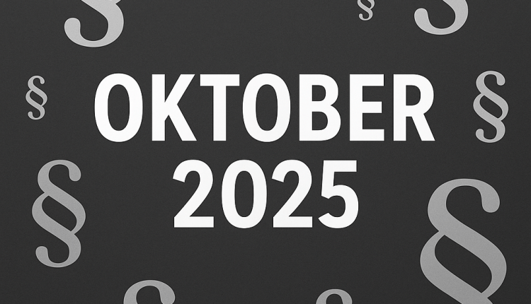 Neue Regeln ab Oktober 2025/Ekim 2025’te Neler Değişiyor?