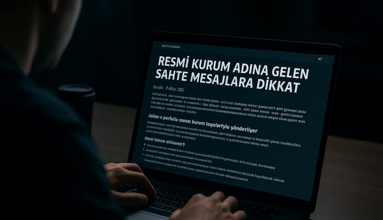 Warnung vor gefälschten Mails und SMS von Behörden /Resmî Kurum Adına Gelen Sahte Mesajlara Dikkat