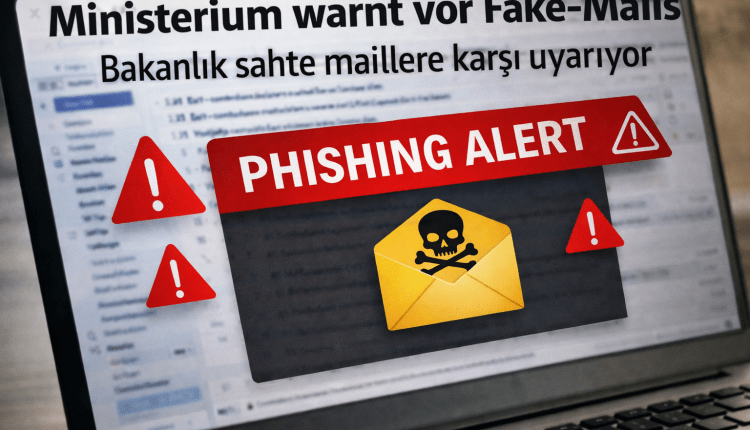 Ministerium schlägt Alarm wegen Fake-Mails — Bakanlık sahte mailler için alarm verdi