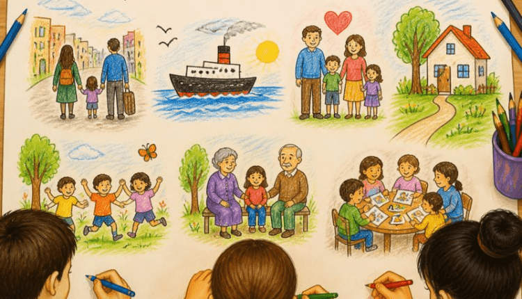Hessische Jugend malt ihre Familiengeschichte/Hessenli gençler aile geçmişlerini resmediyor