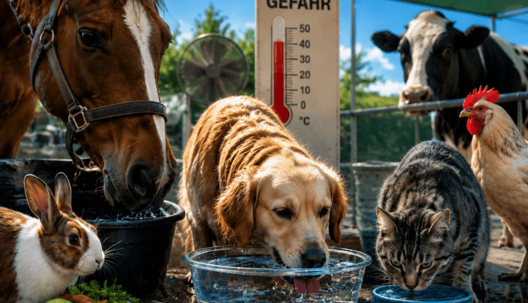 Tiere brauchen bei Hitze Wasser und Aufmerksamkeit/Hayvanlar sıcak havada suya ve ilgiye ihtiyaç duyuyor
