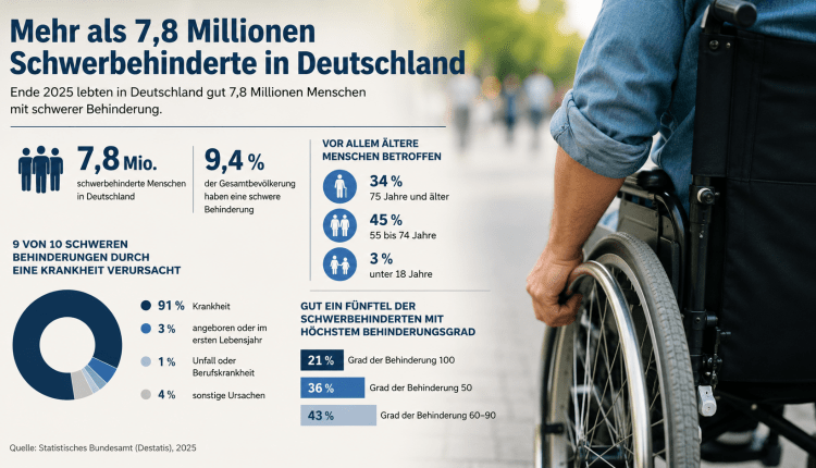 Mehr als 7,8 Millionen Schwerbehinderte in Deutschland/Almanya’da7,8 milyondan fazla ağır engelli yaşıyor