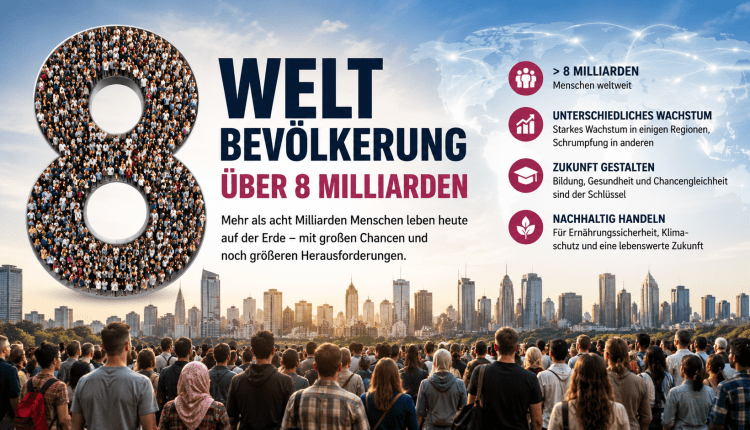 Weltbevölkerung über 8 Milliarden/Dünya 8 milyarı aştı