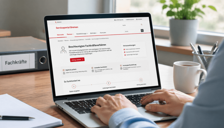 Fachkräfteverfahren wird digital/Bremen yabancı kalifiye getirmek için dijital başvuruya geçti