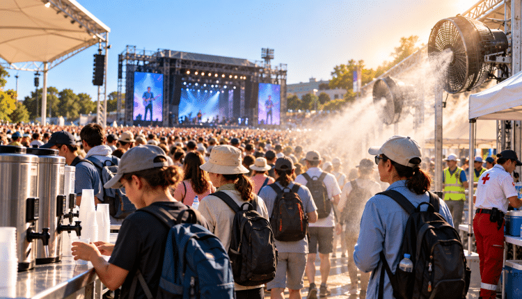 WHO: Schutz vor Hitze bei Großevents/Büyük etkinliklerde sıcaklık alarmı