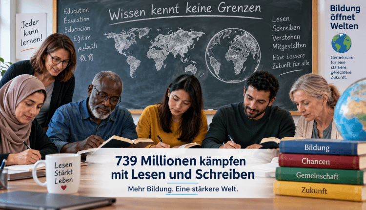 739 Millionen kämpfen mit Lesen und Schreiben/739 milyon kişi okuma yazmada zorlanıyor